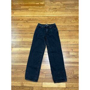 Levis 94 Baggy Jeans Black Denim Women's Size 26 High Rise (26x30)